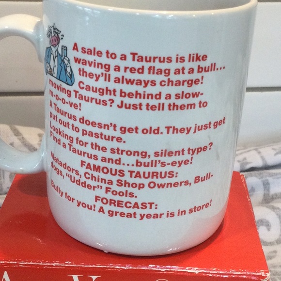Avon “Sips and Signs” mug. Astrology Mug Taurus - Picture 2 of 5